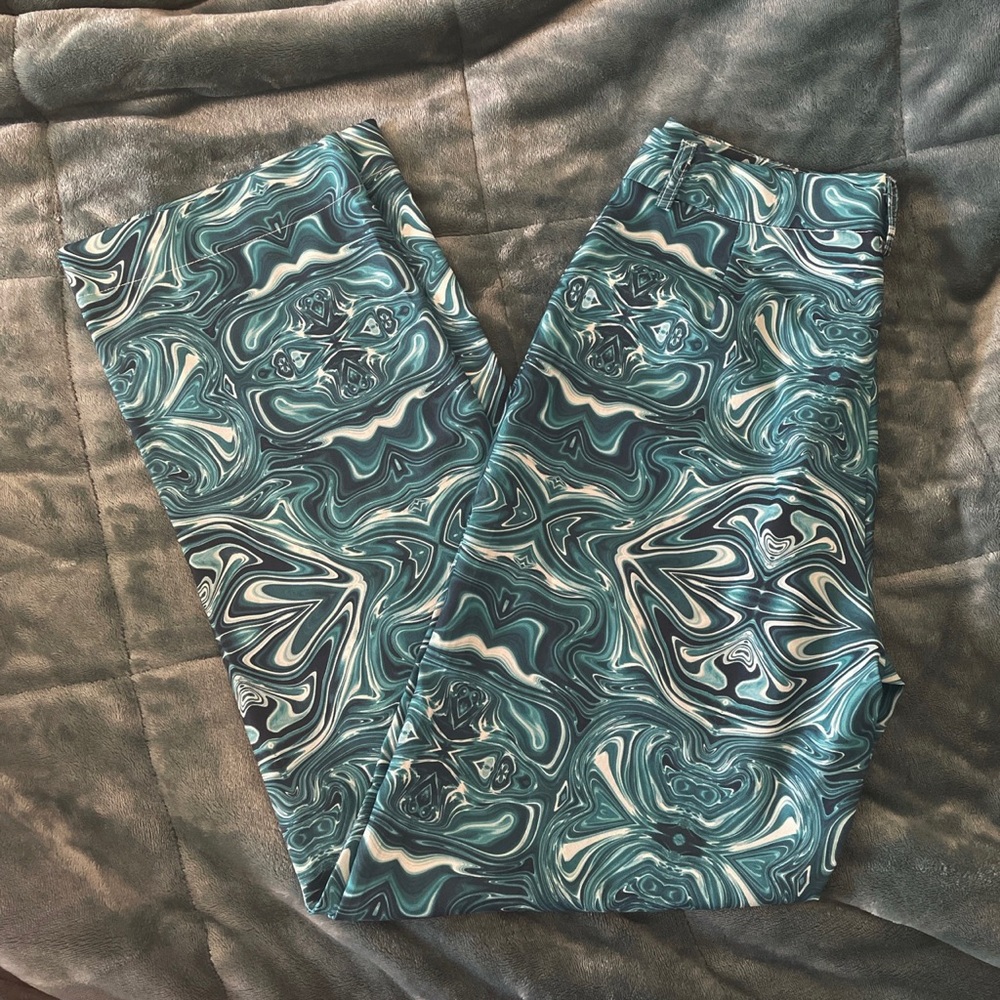 abstract swirl pants